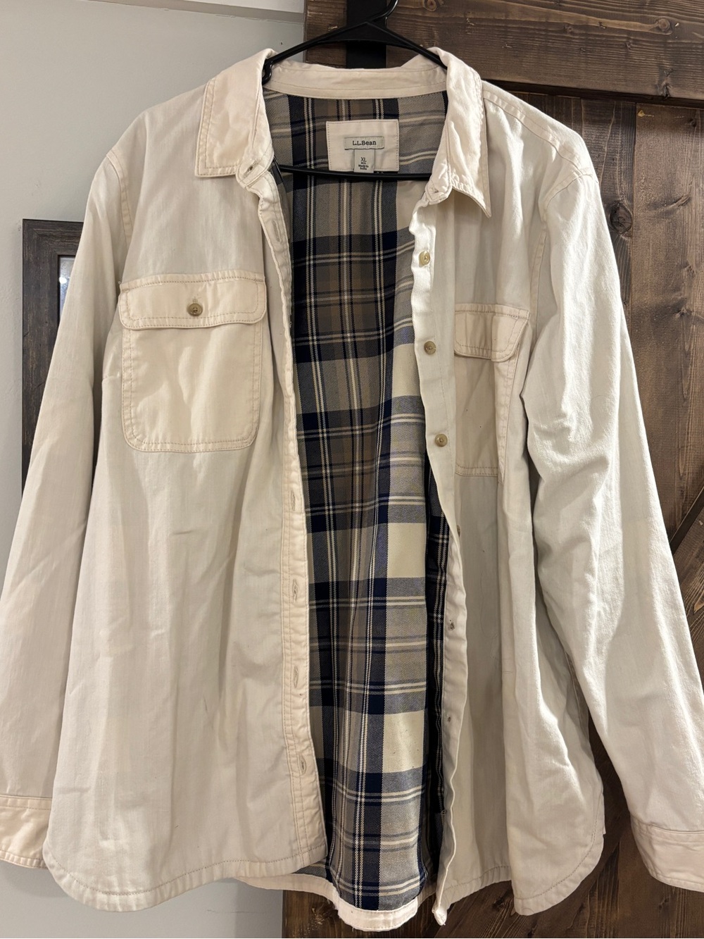 LL Bean Flannel-lined Button Up